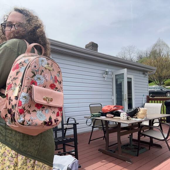 Big Buddha Floral Pink Backpack in excellent condition - Picture 11 of 11